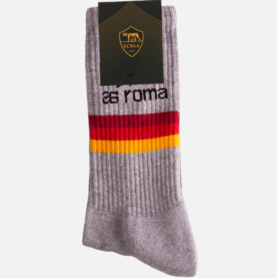 AS Roma Stripes Calzini Terry