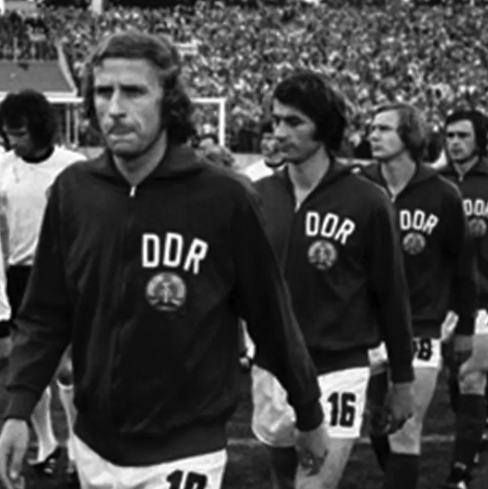 DDR 1970's Felpa Storica Calcio