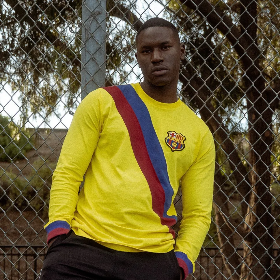FC Barcelona Away 1974 - 75 Maglia Storica Calcio