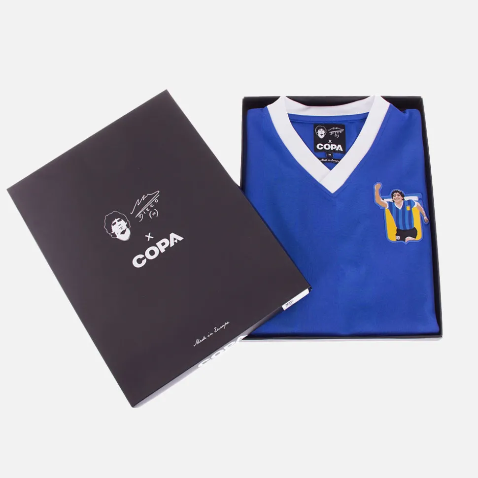 Maradona X COPA Argentina 1986 Away Maglia Storica Calcio