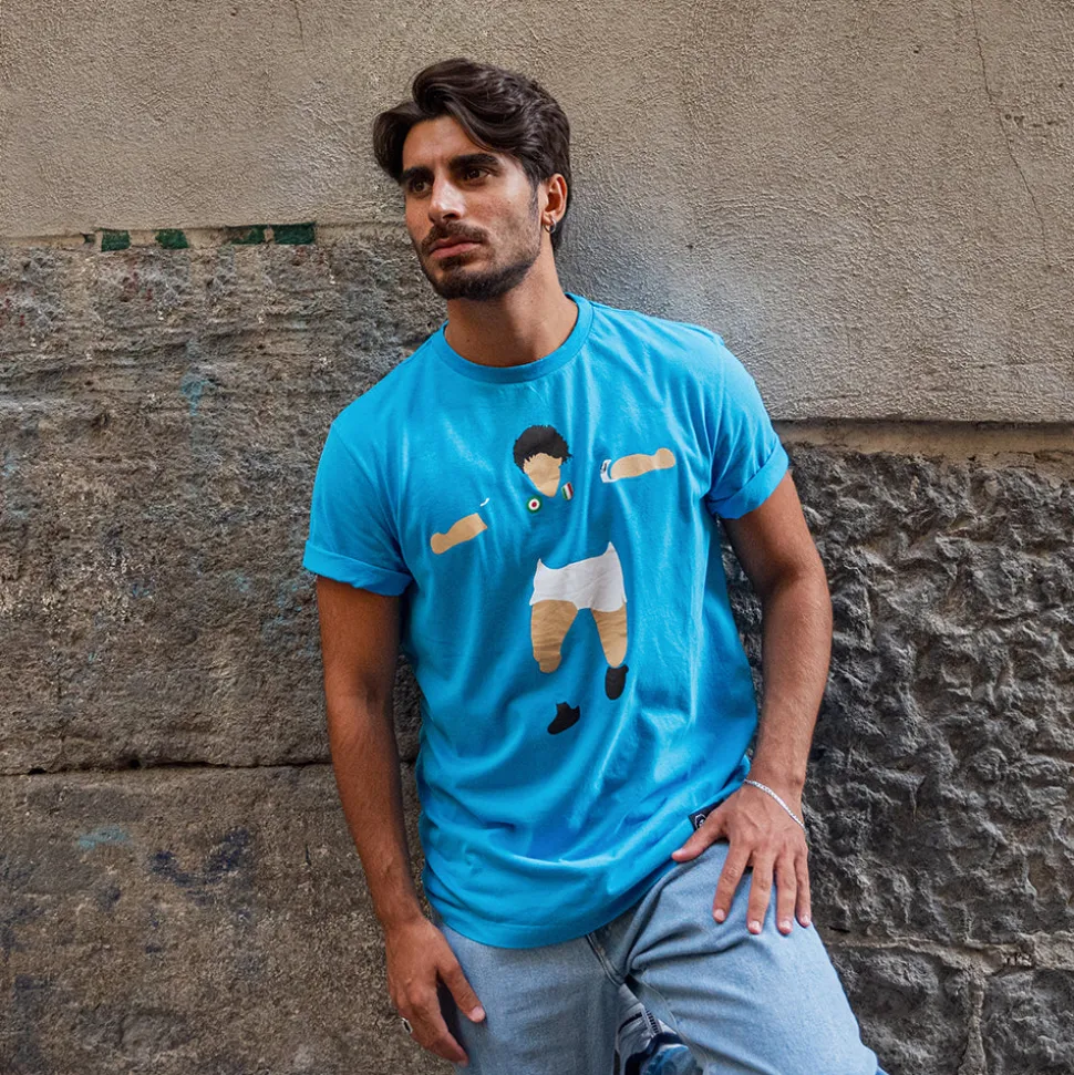 Maradona X COPA Napoli Maglietta Grafica